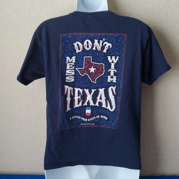 4/$30 **Don't Mess with Texas a Litter-free state of mind Gildan size L … - Picture 2 of 5